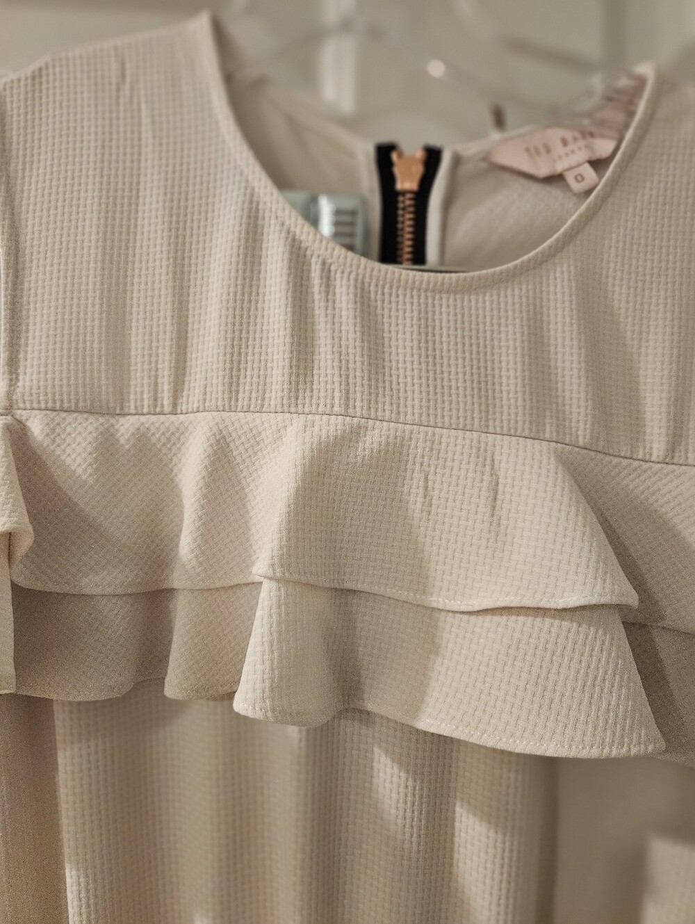 Ted Baker Toriil Ruffle Cold Shoulder Jumpsuit - Picture 8 of 13